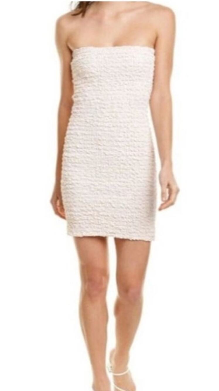 Petersyn x Revolve Nora Bodycon Smocked Dress in Melon - XS